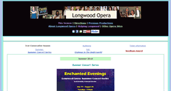 Desktop Screenshot of longwoodopera.org